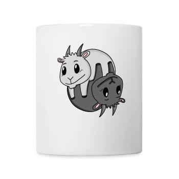 Yin Yang Zeichen Ziege - Tasse - Weiß - Vorne