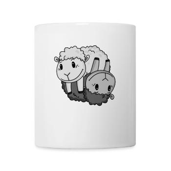 Yin Yang Sign Sheep - Mug - white - Front