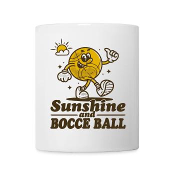 Sunshine And Bocce Ball with Jack Bocci Game Bocce - Mug - white - Front