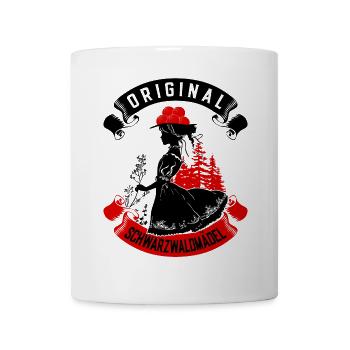 Original Schwarzwaldmädel Bollenhut Tracht Ledig - Tasse - Weiß - Vorne