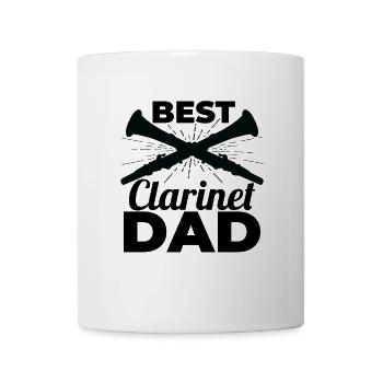 Klarinettenspieler Papa - Tasse - Weiß - Vorne