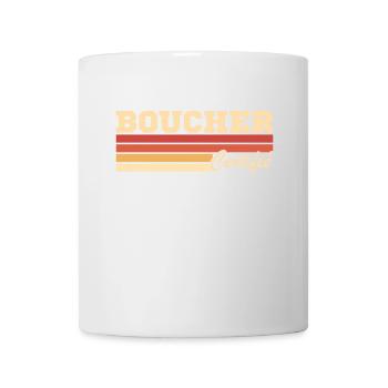 Boucher Certifié Boucherie Vintage - Mug blanc - blanc - Devant