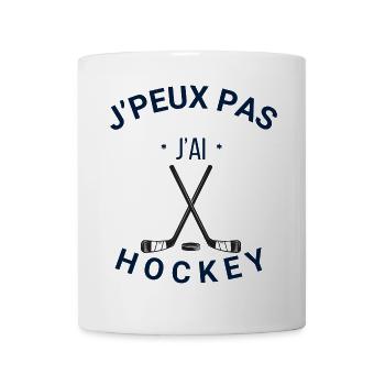 J'peux pas j'ai hockey - Mug blanc - blanc - Devant