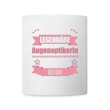 Lustiger Spruch für Augenoptikerin – Geschenkidee - Tasse - Weiß - Vorne