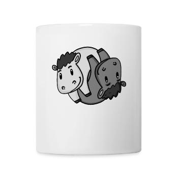 Yin Yang Pferd Pferde Pferdebesitzer Reiten - Tasse - Weiß - Vorne