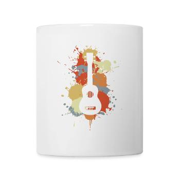 Ukulele Musik Retro - Tasse - Weiß - Vorne