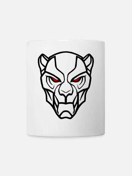 Vector Löwenkopf Design - Tasse - Weiß