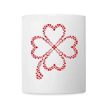 Conception de trèfle - Mug blanc - blanc - Devant