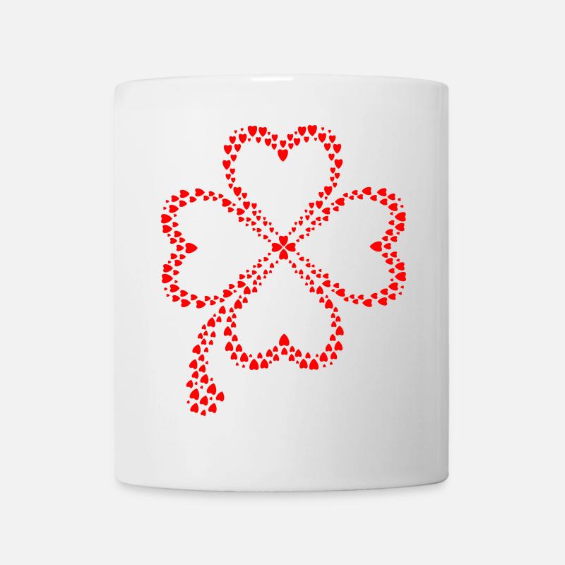 Kleeblatt Klee Design - Tasse - Weiß