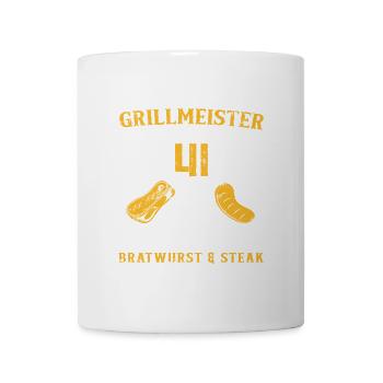 Lustig 41 Geburtstag Griller Grillen Spruch - Tasse - Weiß - Vorne