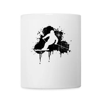 Skifahrer - Tasse - Weiß - Vorne