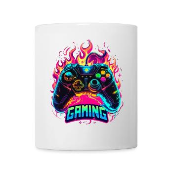 Gaming Controller Flames Art - Mug - white - Front