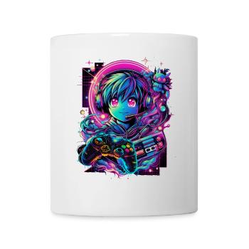 Gamer Controller Anime Synthwave Art - Tasse - Weiß - Vorne