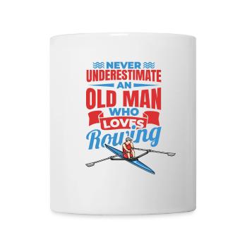Never Underestimate An Old Rower - Mug - white - Front