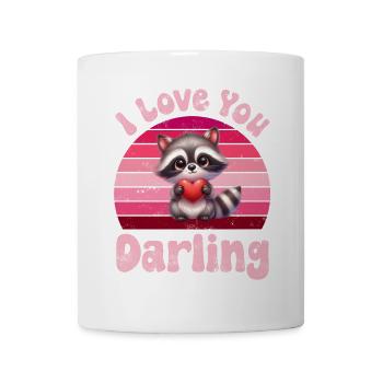 Raccoon I Love You For Couples - Mug - white - Front