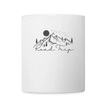 Road Trip Mountains Travel Adventure Route - Mug - white - Front