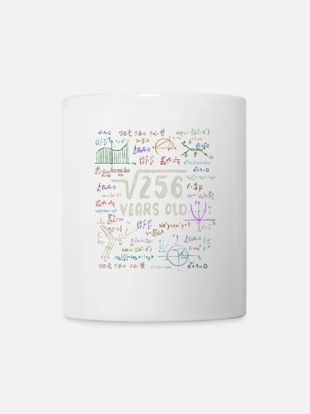 Wurzel aus 256 = 16. Geburtstag - Geschenk - Tasse - Weiß