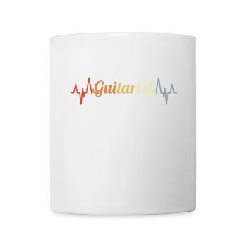 Fréquence de pouls du guitariste vintage - Mug blanc - blanc - Devant