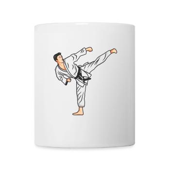 Karate Zeichnung - Tasse - Weiß - Vorne