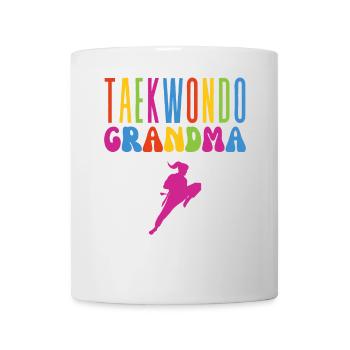 Femmes Arts Martiaux Sport Drôle Taekwondo Grand-mère - Mug blanc - blanc - Devant