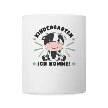 Kindergarten Ich Komme! Kuh - Tasse - Weiß - Vorne