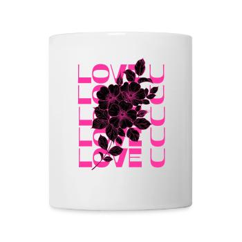 LOVE U PINK - Mug blanc - blanc - Devant