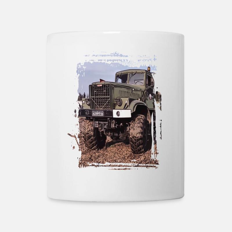 KRAZ LKW - Tasse - Weiß
