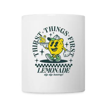 Thirst things first - Lemonade - Mug - white - Front