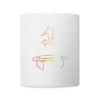 Trampolinist Vintage Look - Tasse - Weiß - Vorne