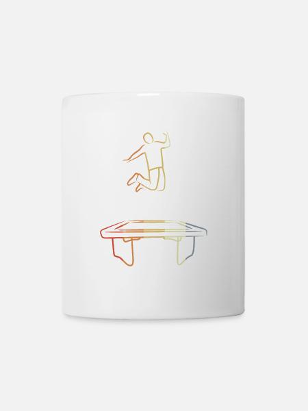 Trampoline Vintage Look - Mug - white