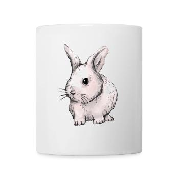 Lapin, lapin, lapin de Pâques, enfants, animaux de compagnie, bébé - Mug blanc - blanc - Devant