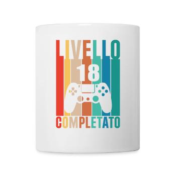 Niveau 18 Terminé Conception de l’anniversaire du joueur - Mug blanc - blanc - Devant