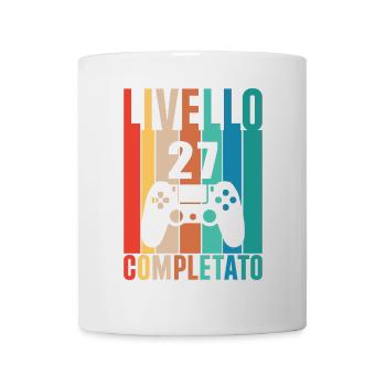 Stufe 27 Abgeschlossen 27 Spieler Stufe 27 - Tasse - Weiß - Vorne