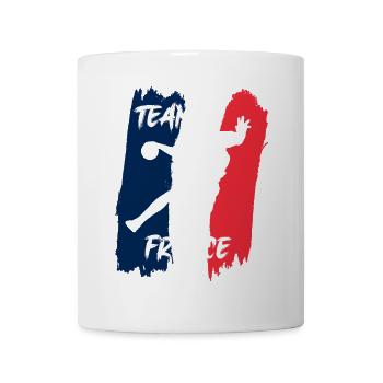 Team France Handball Silhouette - Mug blanc - blanc - Devant