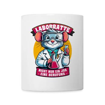 Laborratte – Chemie Humor mit Berufung - Tasse - Weiß - Vorne