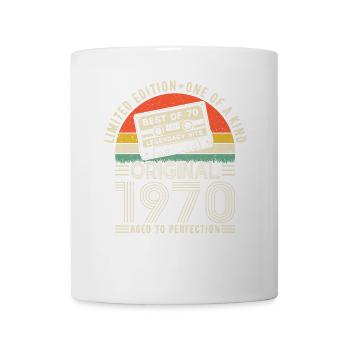 Born in 1970 Birthday 1970 Vintage 1970's - Mug - white - Front