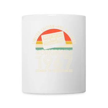 1967 Anniversaire Né en 1967 vintage Rétro. Editio - Mug blanc - blanc - Devant