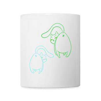 Chats, Chat, Animaux domestiques, Enfants, Animaux de compagnie, Chatons - Mug blanc - blanc - Devant