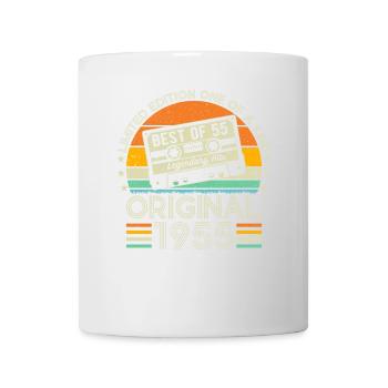 1955 Vintage Retro Jubiläumsgeschenk - Tasse - Weiß - Vorne