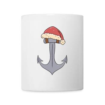Ancre Noël Marin Navigation Professions Ahoy - Mug blanc - blanc - Devant