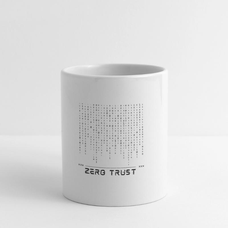 Code binaire Zero Trust Mug blanc