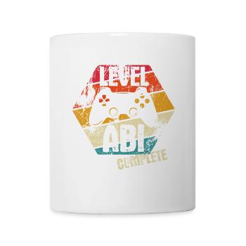 ABI - Level complete - Controller - Gamer - Tasse - Weiß - Vorne