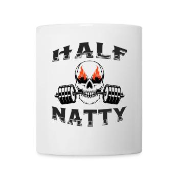 Half Natty Bodybuilder Fitness Entraînement Gym Crâne - Mug blanc - blanc - Devant