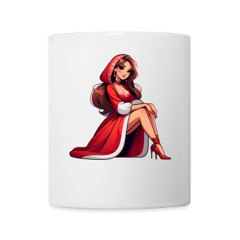 Ded Moroz Snegurotschka russischer Weihnachtsmann - Tasse - Weiß - Vorne