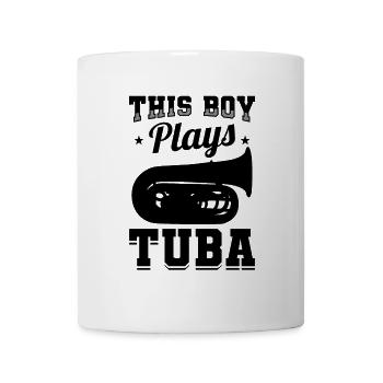 Kleiner Tubaspieler - Tasse - Weiß - Vorne