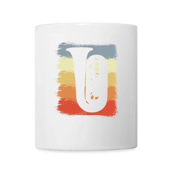Vintage Tuba Sketch - Mug - white - Front
