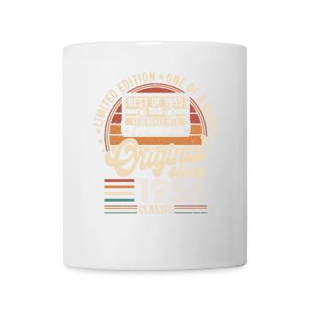 1955 Vintage Retro Jubiläumsgeschenk - Tasse - Weiß - Vorne