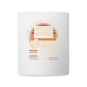 1951 Anniversaire Né en 1951 vintage Rétro. Editio - Mug blanc - blanc - Devant
