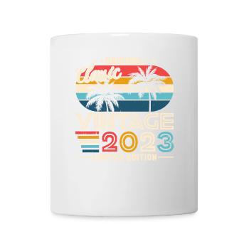 Elegant Vintage: 2023 Retro Gift 2023 2025 - Mug - white - Front