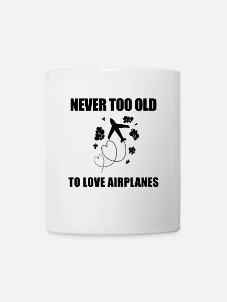 Flugzeug Flugzeuge Motiv Spruch - Tasse - Weiß